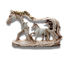 Polyresin Horse in Horse Wall Hanging