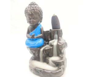 Smoke Backflow Blue Buddha Fountain