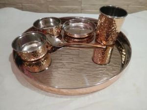 Copper Thali Set