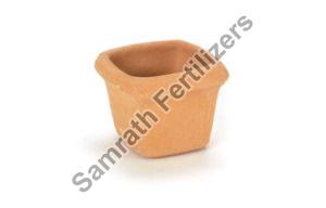 Square Clay Flower Pot