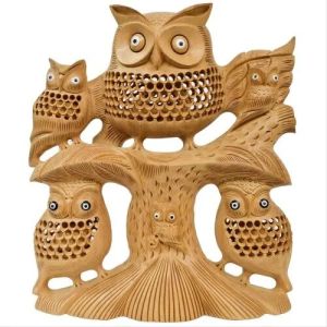 Wooden Undercut Tree Owl