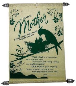 Mothers Day Scroll Card