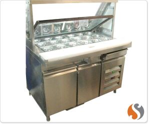 Sandwich Station with Under Counter Refrigerator