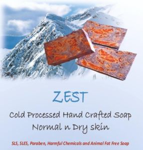Zest - Cold Processed Multi Oil and Cream Soap
