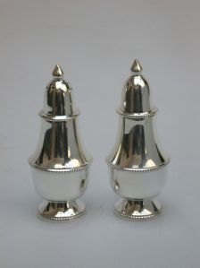 Silver Plated Salt Pepper Set