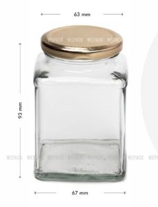 250ml Square ITC Glass Jar