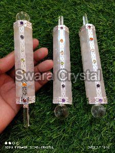 Clear quartz crystal healing wands