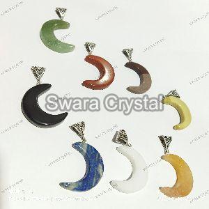 crystal moon pendant