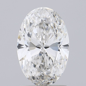 Oval Shaped 1.50ct D VVS1 IGI Certified Lab Grown CVD Diamond
