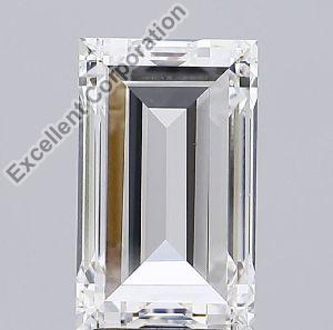 Baguette Shaped 3.86ct F VVS2 IGI Certified Lab Grown CVD Diamond