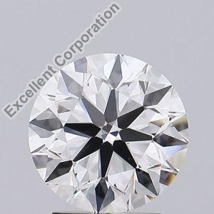 Round Shaped 2.70ct F VS1 IGI Certified Lab Grown CVD Diamond