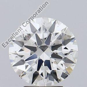 Round Shaped 4.46ct G VS2 IGI Certified Lab Grown CVD Diamond