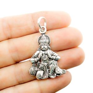 Silver Hanuman Pendant