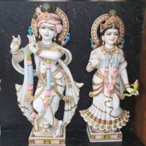 lord radha krishna statue