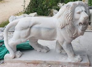 Marble Lion Statue