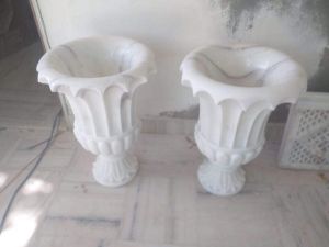 Sandstone and Marble Flower Pot