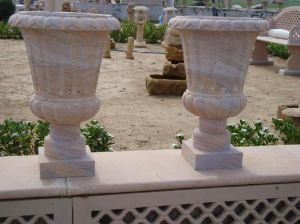 stone flower vases