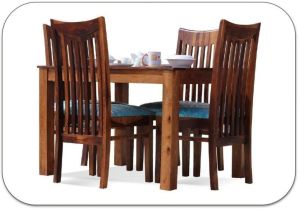 Teak Wood Dining Table Set