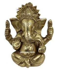 Brass Ganesha Statue