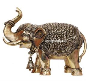 Brass Elephant Statue