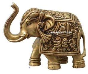 Brass Elephant Statue