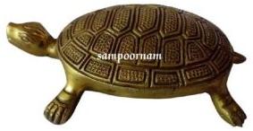 Brass Tortoise Statue