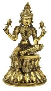 Brass Laxmi Statue