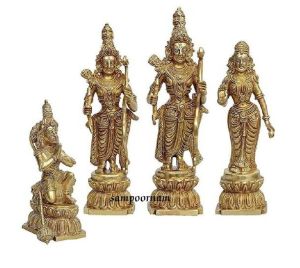 Brass Ram Darbar Statue