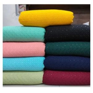 Rayon Embroidered Fabric