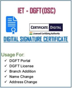 Class-3 DGFT Digital Signature Certificate
