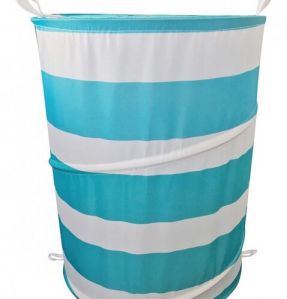 Ombre Stripes Polyester Laundry Bag
