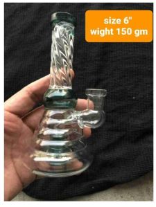 6 Inch Round Glass Smoking Bong