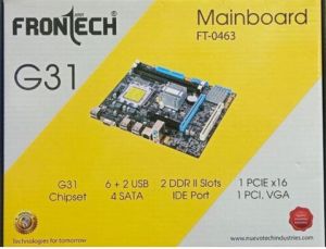 Frontech G31 Ddr2 Ram X 2 / 775 Socket Motherboard Ft-0463