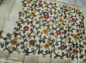 Printed Ghicha Tussar Saree