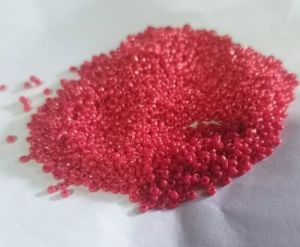 Red Round Glass Beads