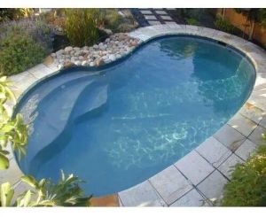 Oval Shaped Swimming Pool