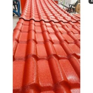 Rectangular Color Coated Roofing UPVC Tile Sheet