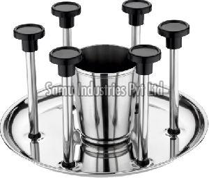 Stainless Steel Glass Stand