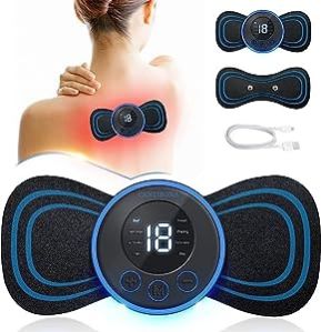 Body Mini Massager, Wireless Portable Neck Massager with 8 Modes and 19 Strength Levels Pain Relief.