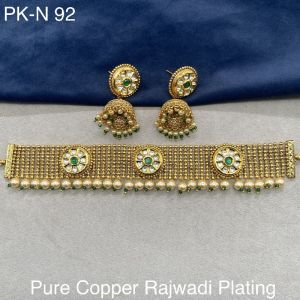 Pure Copper Rajwadi Plating Choker