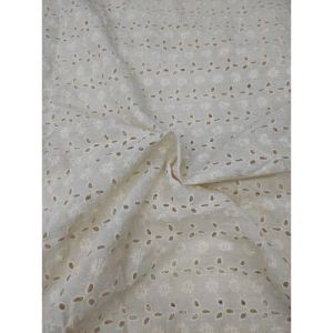 Dyeable Cotton Eyelet Hakoba Fabric