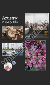 Glossy Floral Series Ceramic Wall Tiles