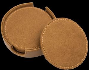 Leather Coaster Set