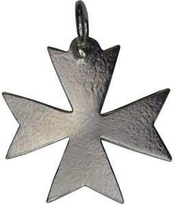 Silver Wide Cross Charm