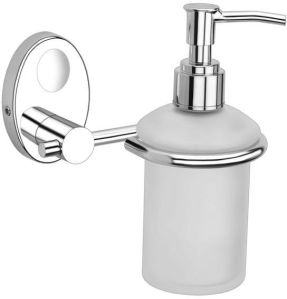 Stainless Steel Stand and Glass Liquid Soap Dispenser