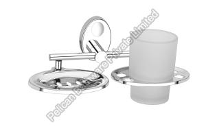 Stainless Steel Soap Dish With Tumbler Holder
