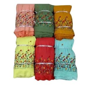 Embroidered Rayon Fabric