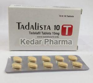 Tadalista 10mg Tablets
