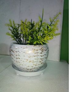 IRON FLOWER POT