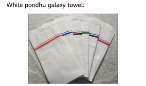 White Pondhu Galaxy Towel
